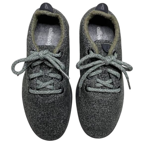 ALLBIRDS dark green wool runners WOMEN'S size 7 sustainable washable - Picture 2 of 8